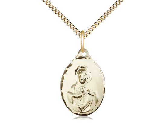 Gold Filled Scapular Medal with Chain Pendant – Lagron Miller Company