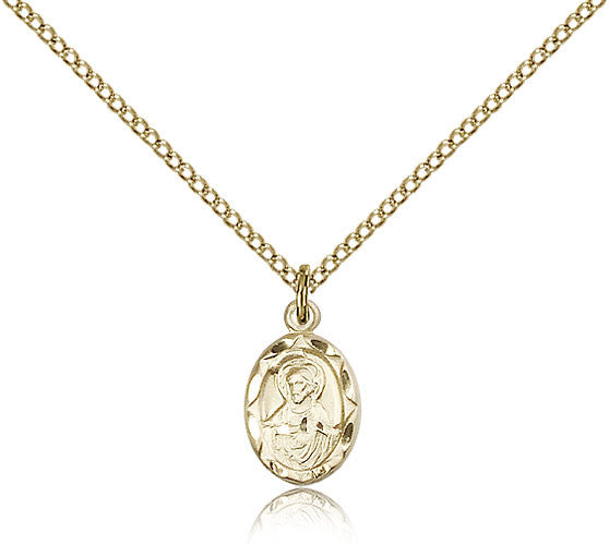 Gold Filled Scapular Medal with Chain Pendant – Lagron Miller Company