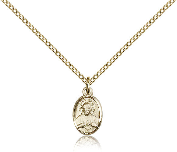 Gold Filled Scapular Medal with Chain Pendant – Lagron Miller Company