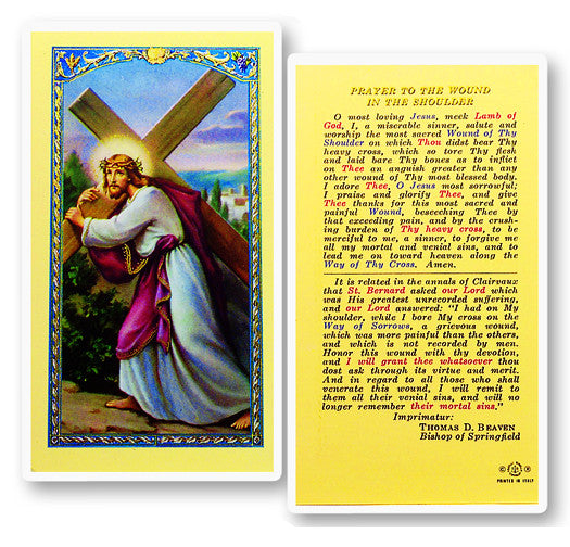 Wounds Of Jesus Holy Cards (10-Pack) With Free Jesus Prayer Card – Christian Prayer Devotional